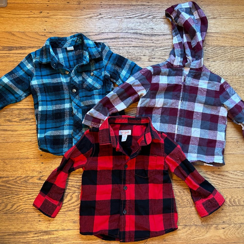 Plaid shirt lot